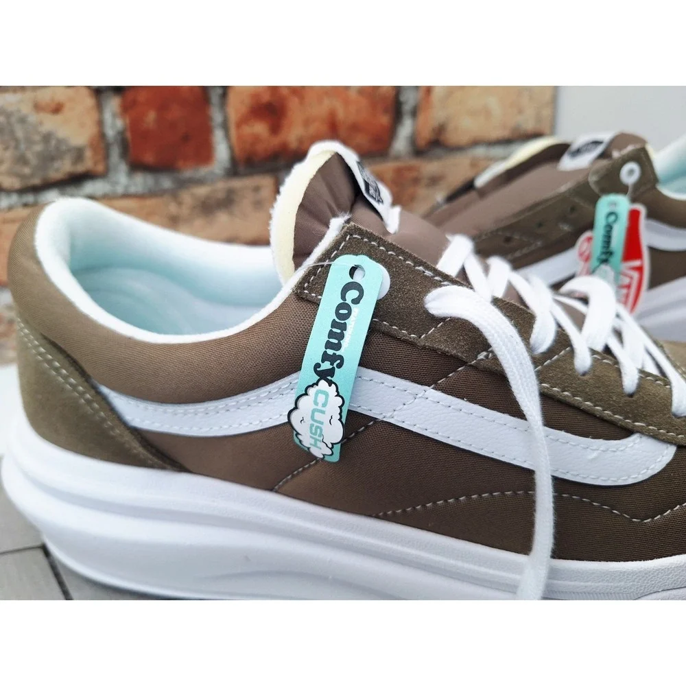 VANS Old SKool Overt CC Comfy Cush Walnut Brown Over Shoes Men's SZ 10 Chunky - Picture 3 of 8